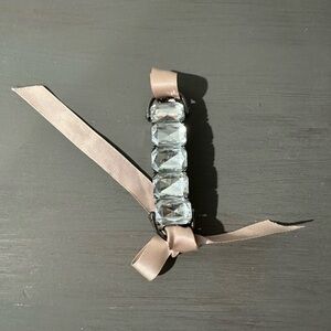 Elegant Crystal Ribbon Bracelet